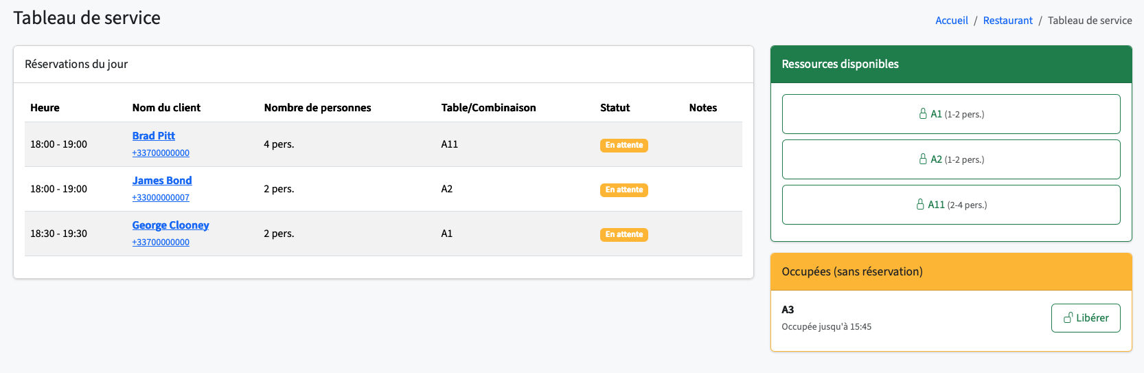 Pegase — Réservation restaurant
